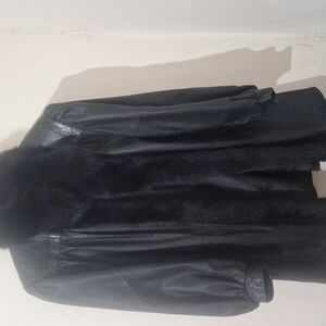 Vintage Leather & Fur Coat